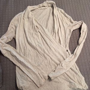 Oatmeal colored lululemon sweater/top